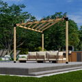 DIY Pergola Bracket Kit for a Freestanding Triangle Pergola With Roof Rafters - Any Size Up to 12' x 12'