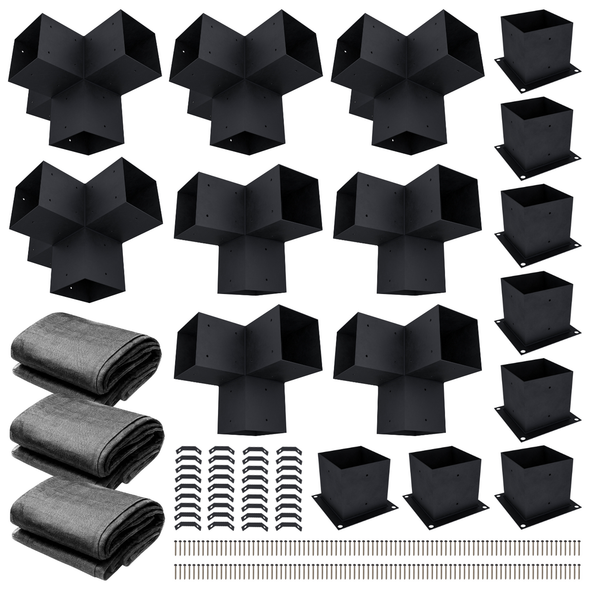 Pergola Brackets + Pergola Cover(s) Combo Kit
