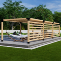Bracket Kit to Build a Patio Wooden Pergola