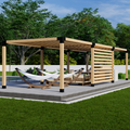 DIY Kit for a Free-Standing Pergola on Concrete Patio