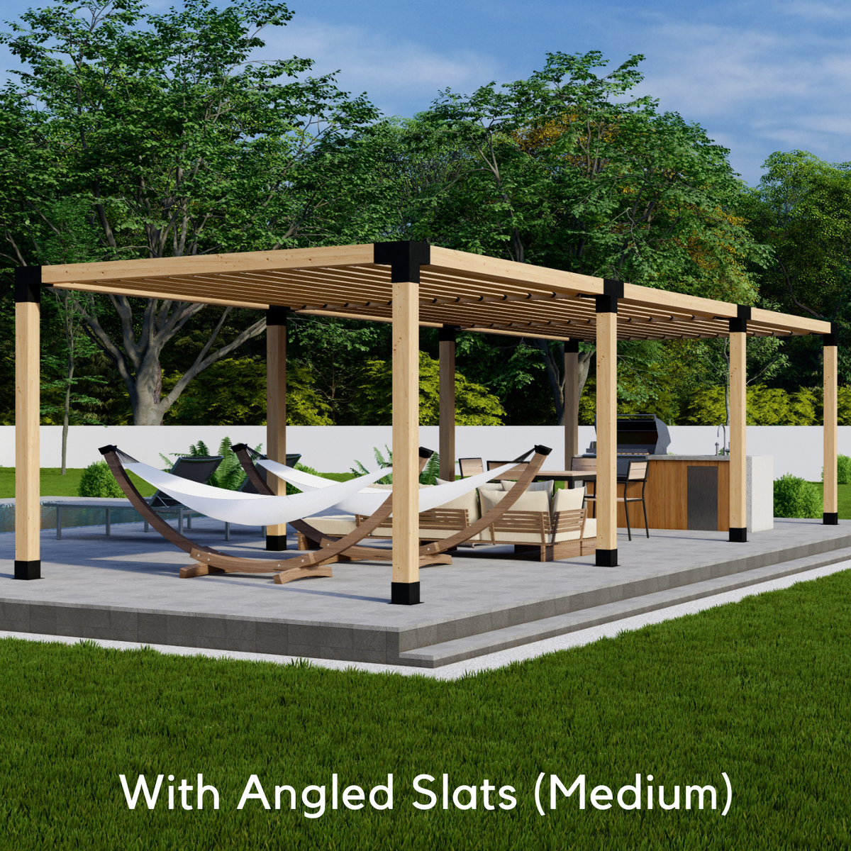 Bracket Kit for a Pergola Wooden Frame