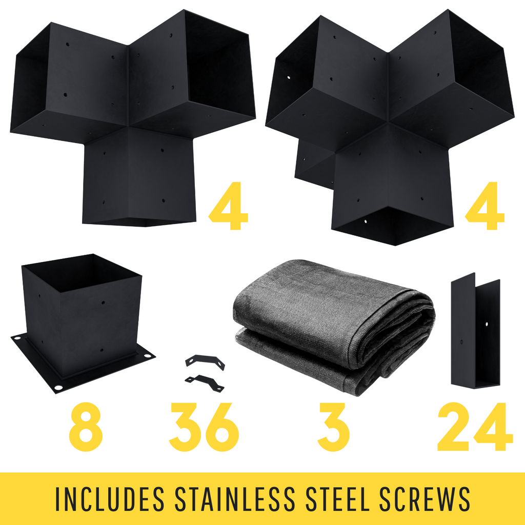 Kit for a Pergola Over Jacuzzi or Patio
