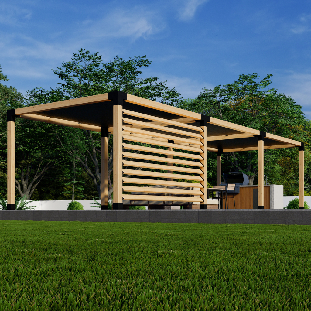 Kit w/ 6x6 Brackets for Pergola + Shade Canopies