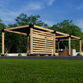 Kit w/ 6x6 Brackets for Pergola + Shade Canopies
