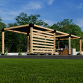 Kit for a Patio Pergola With Canopies