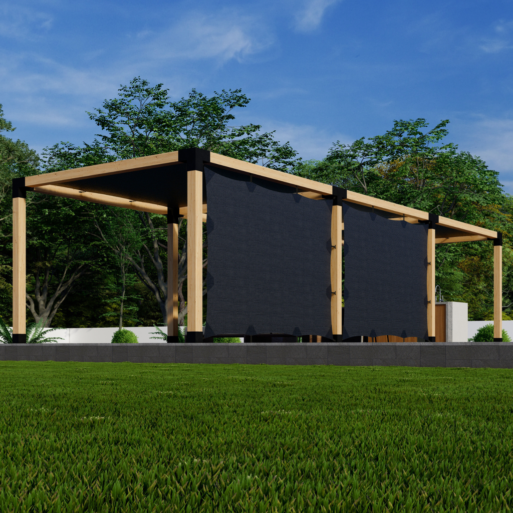 Kit for a Pergola With Covered Top