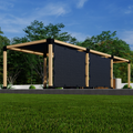 Kit for a Pergola With Covered Top