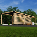 Kit to Build a Pergola on Stone Patio (or Concrete)
