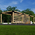Kit for a Pergola Over Jacuzzi or Patio