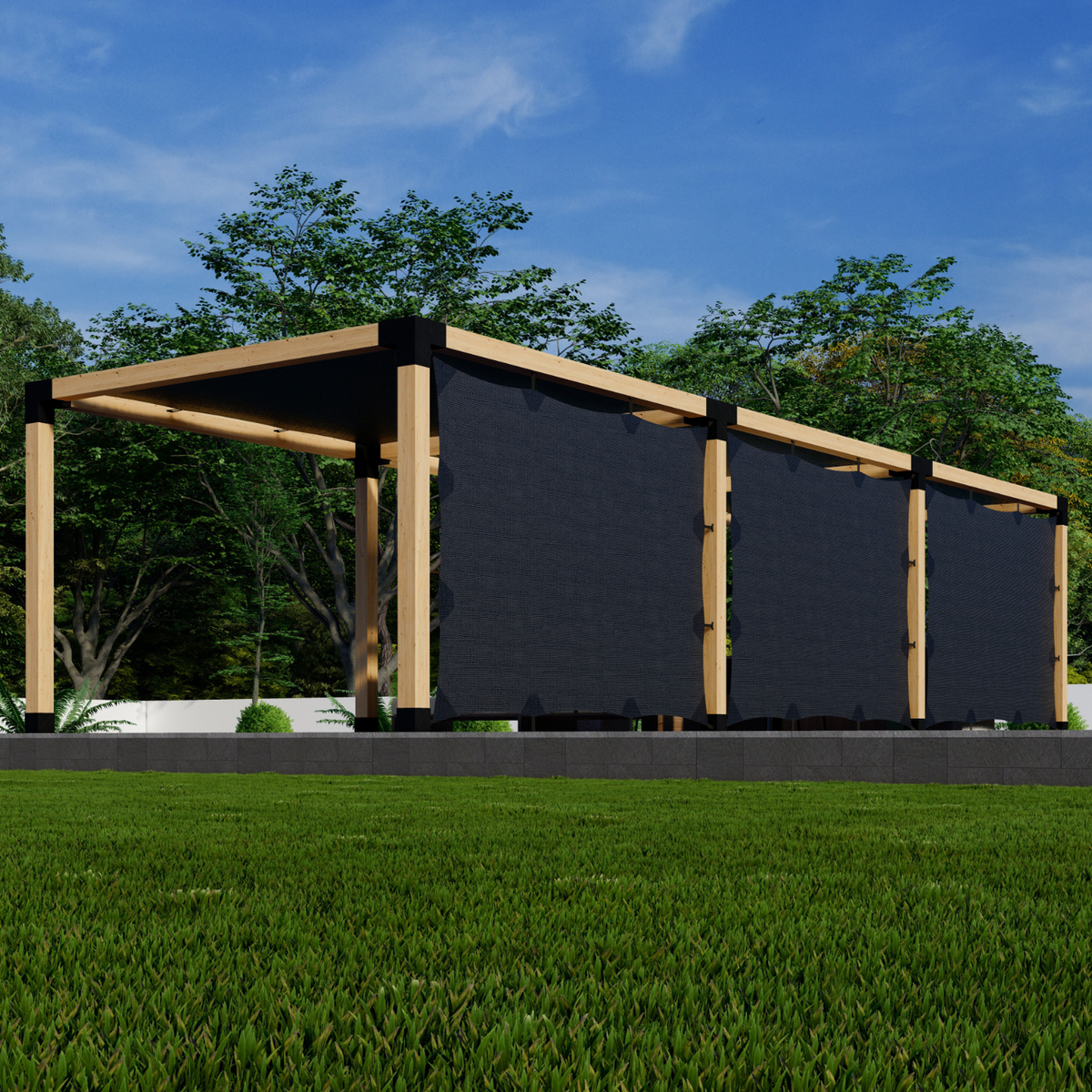 Pergola + Screen Panels Combo Kit