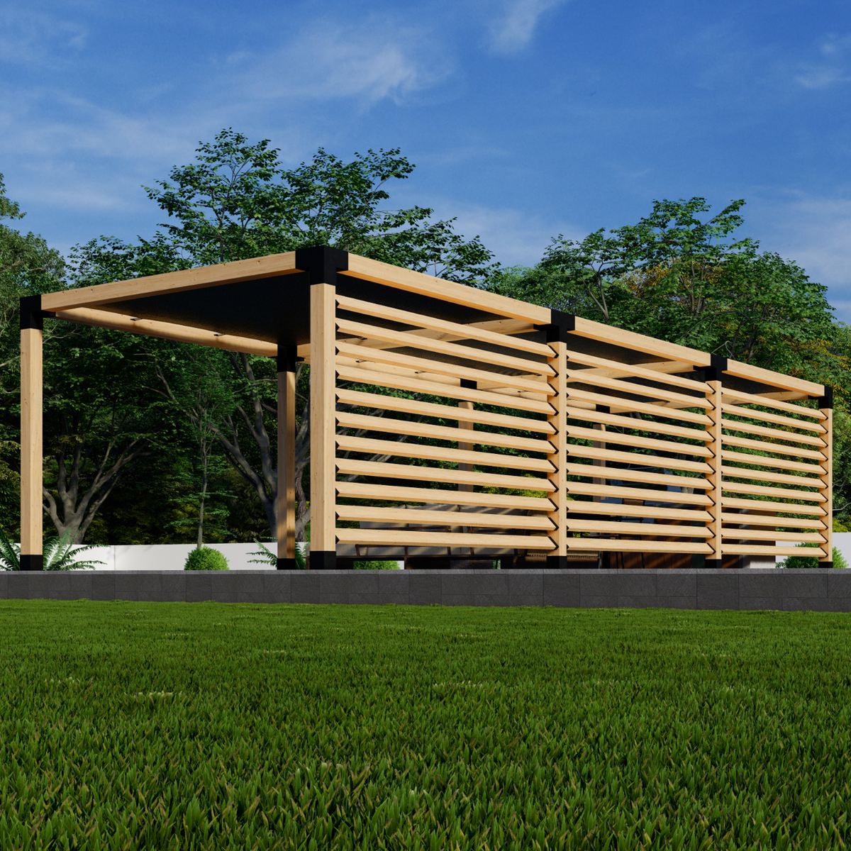 Bracket Kit for Building a Modern Timber Pergola