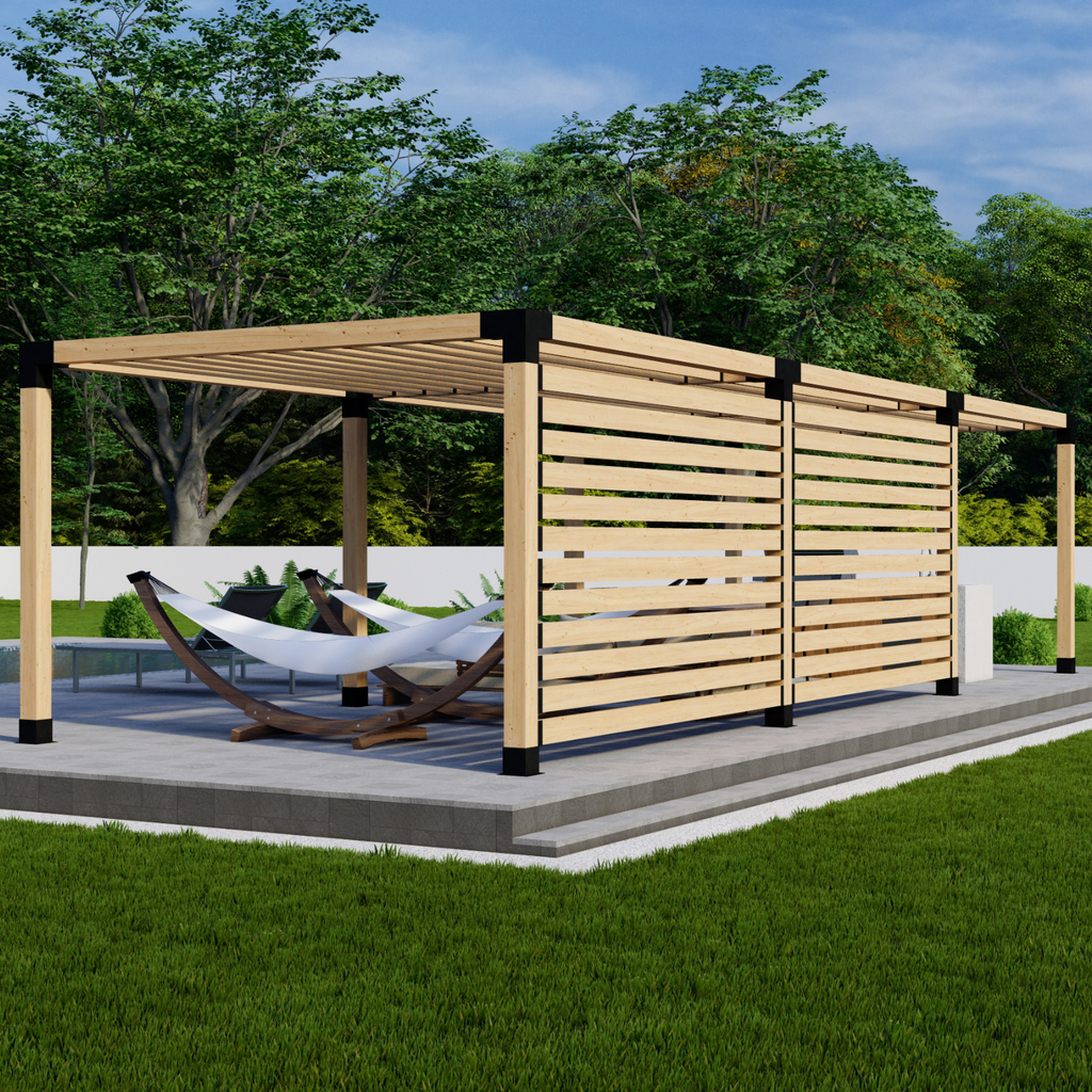 DIY Modern Covered Pergola Kit