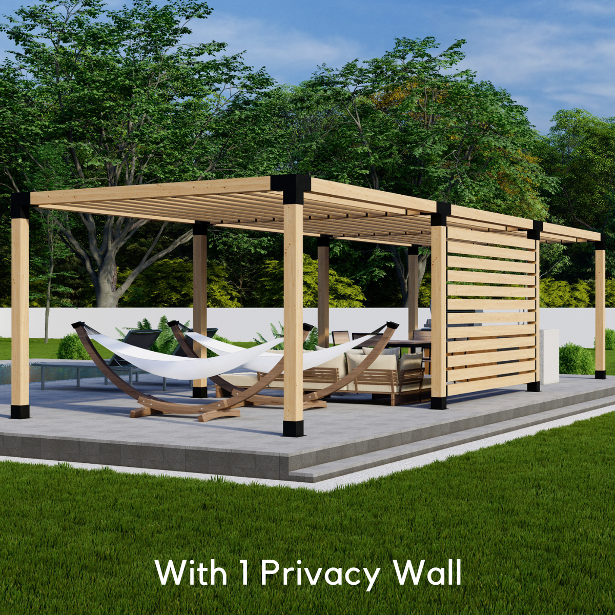 Bracket Kit for a Large Pergola With Roof