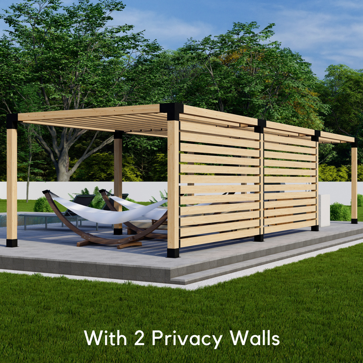 Bracket Kit for a Large Pergola With Roof