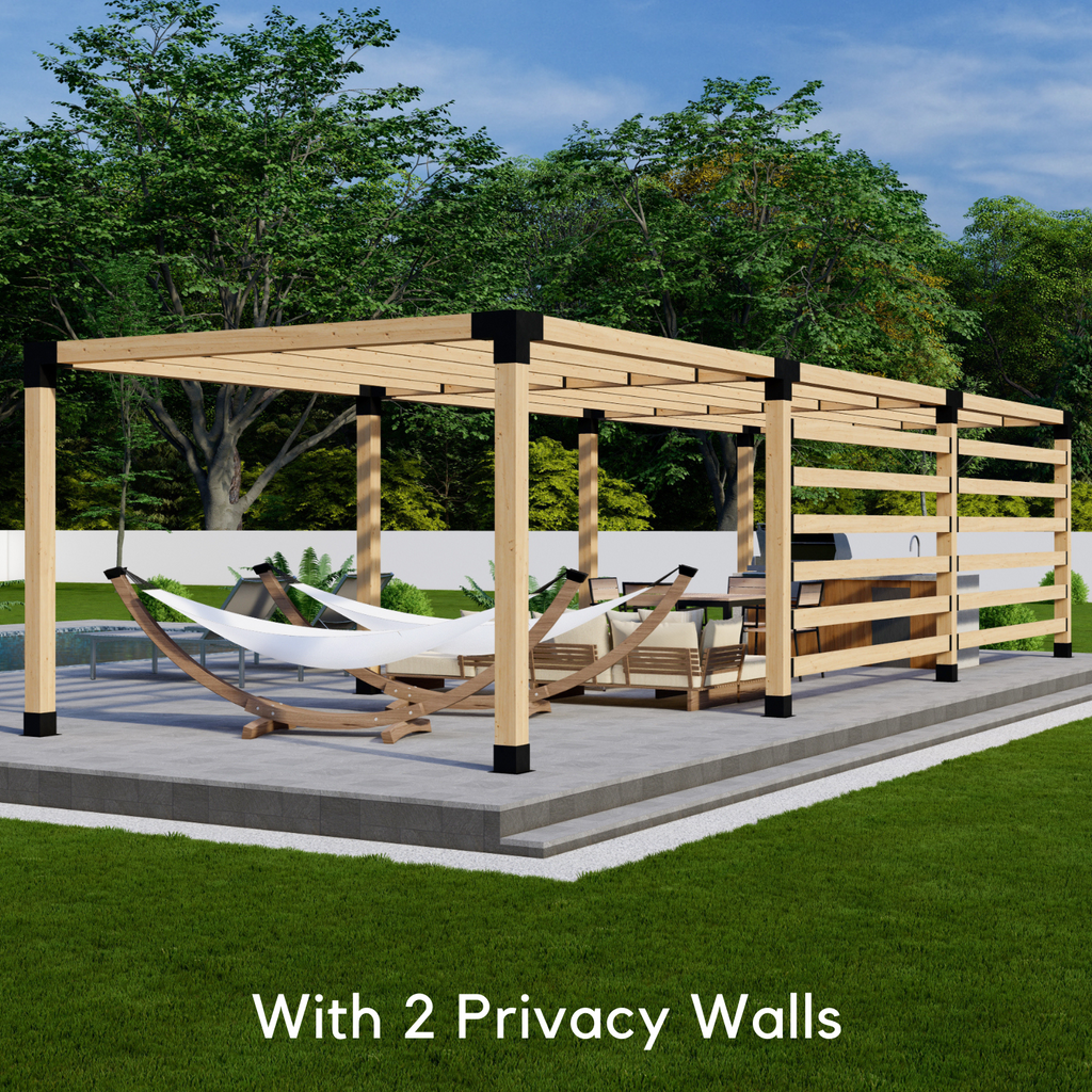DIY Bracket Kit for Building a Backyard Pergola