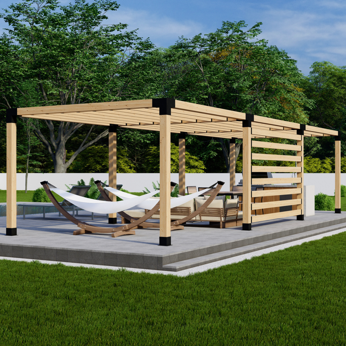 Modular Pergola Kit for a DIY Pergola