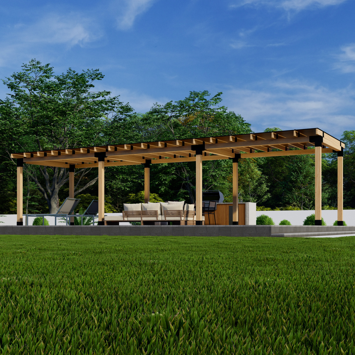 Detached Patio Cover Kit (Any Size Up to 24' x 24')