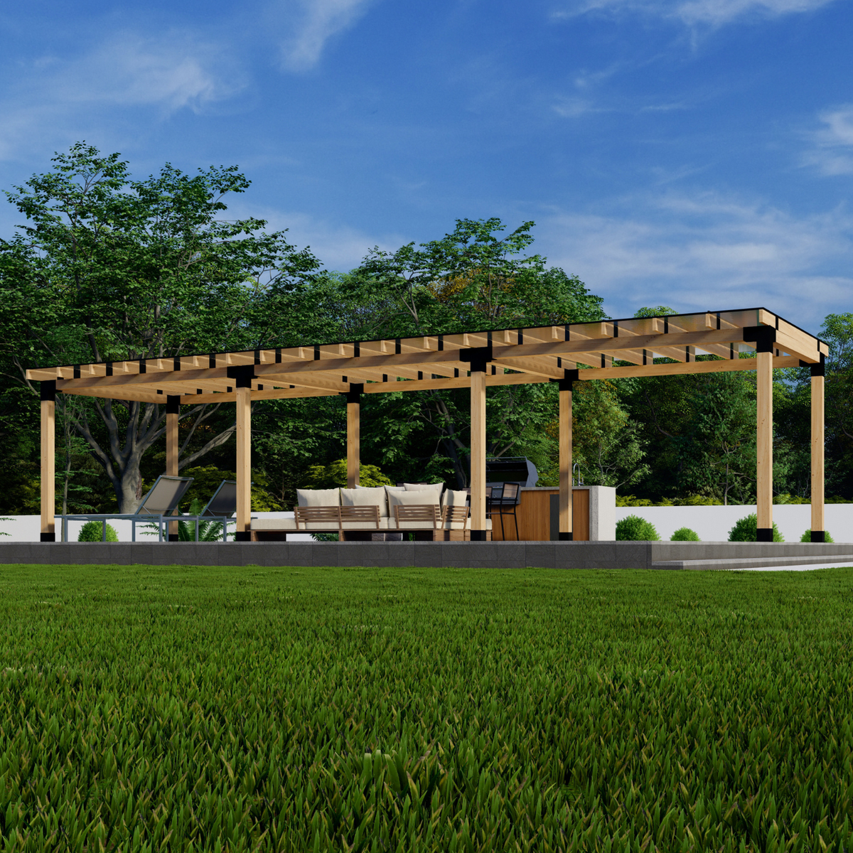Detached Patio Cover Kit (Any Size Up to 24' x 24')