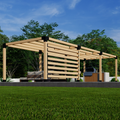 DIY Kit to Build a Pergola With Covered Roof