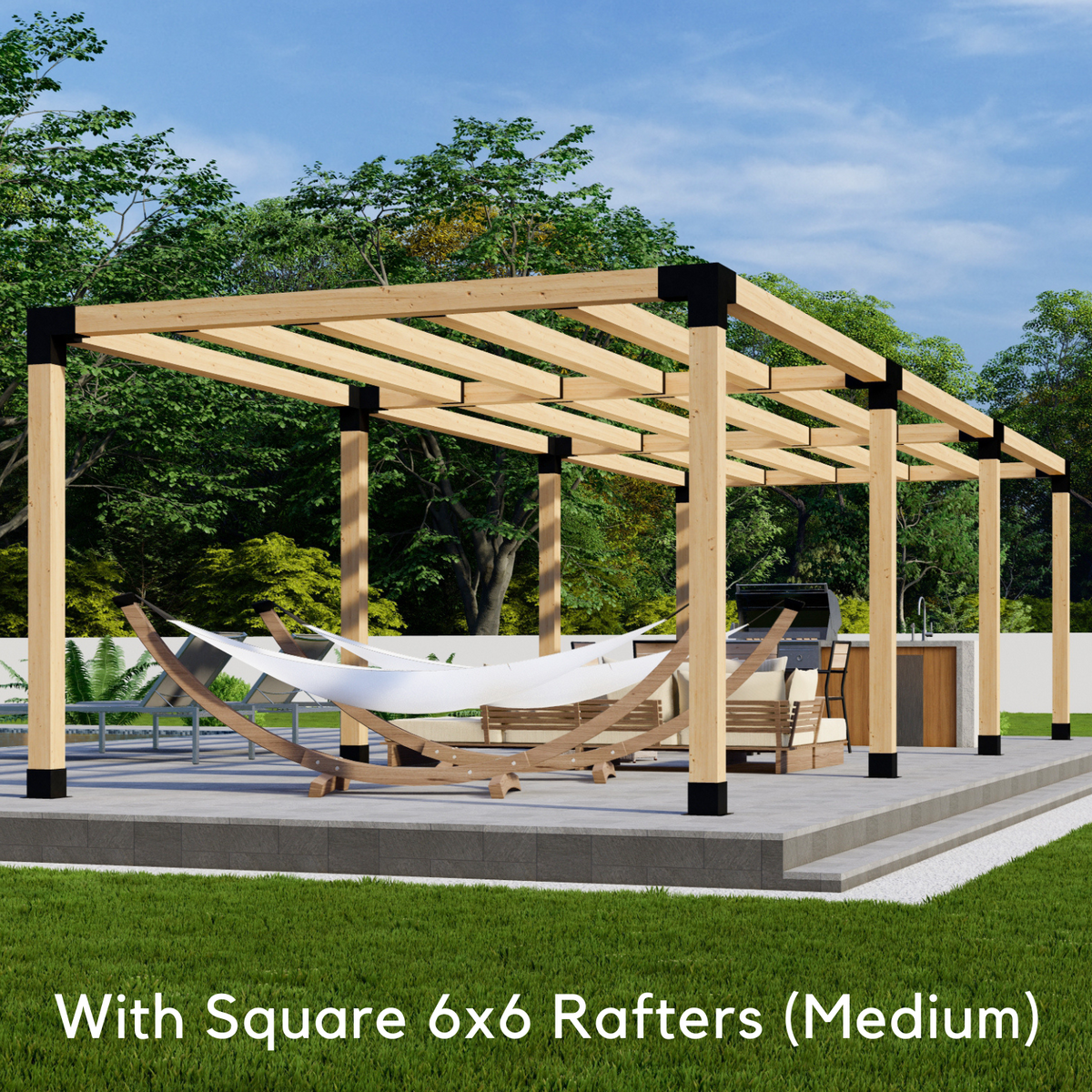 Bracket Kit for a Pergola Wooden Frame