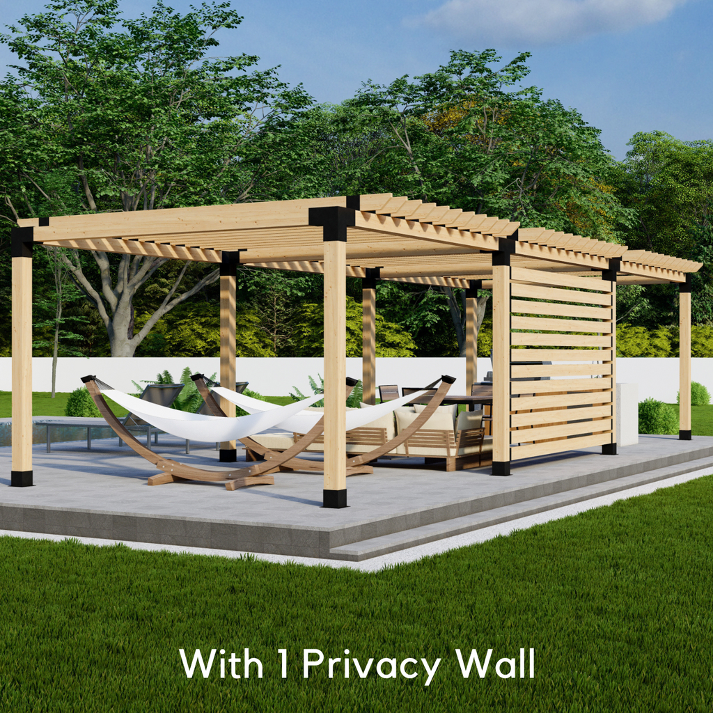 Kit for Building a Pergola for Deck Shade