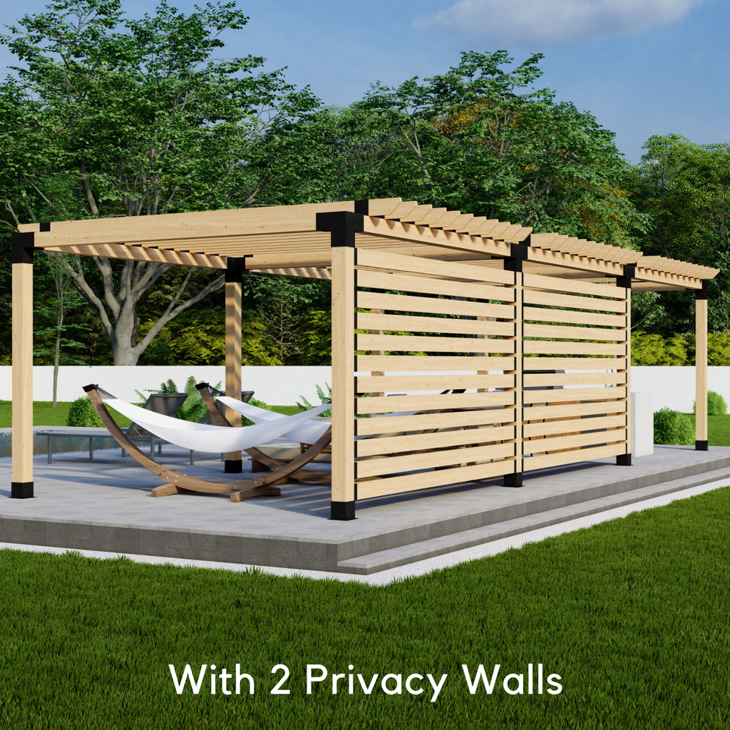 Kit for Building a Pergola for Deck Shade