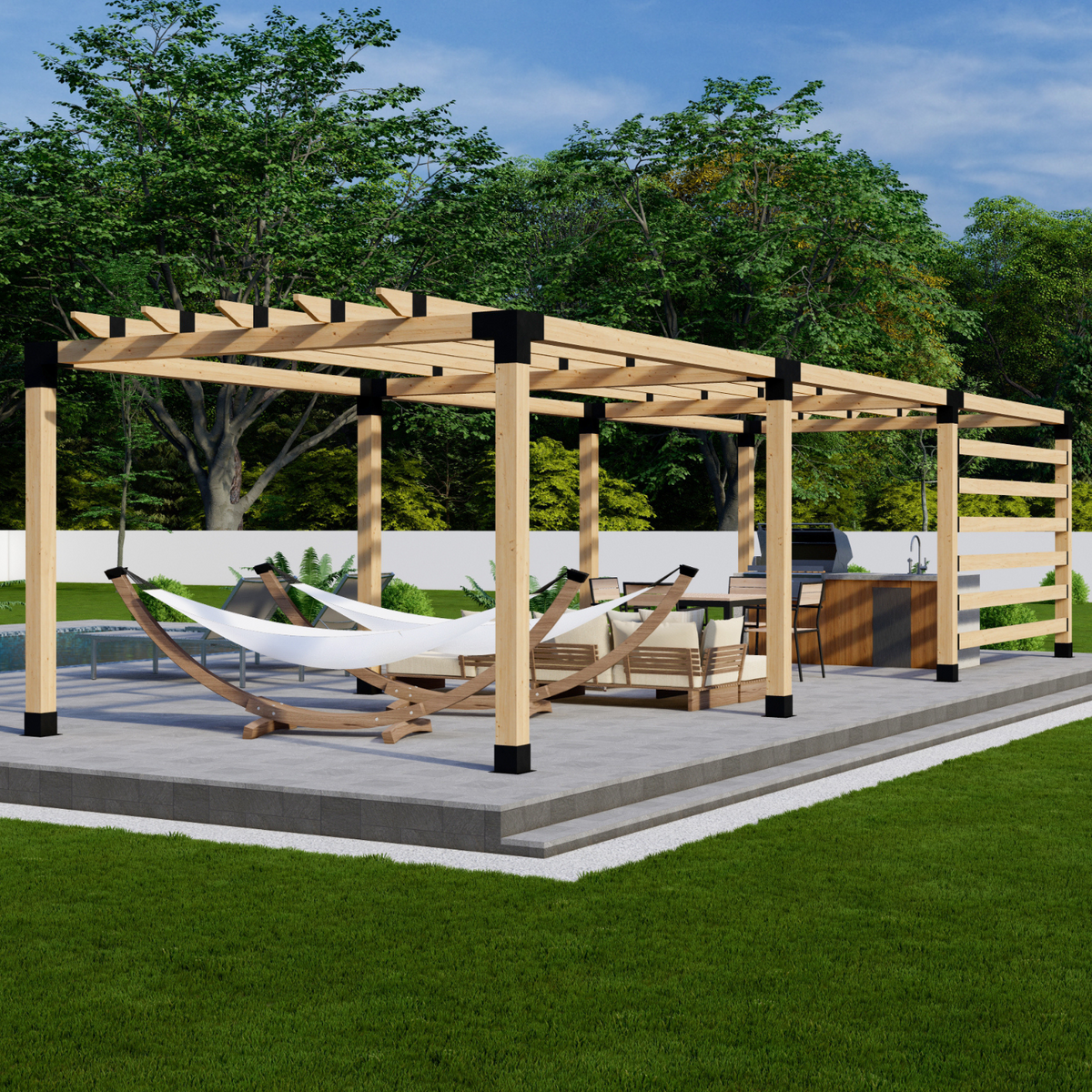 One-Wall Pergola Kit