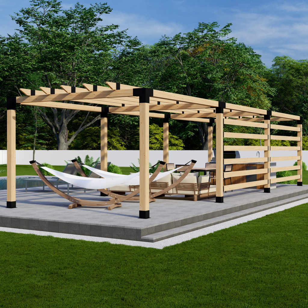 Bracket Kit for Building a Permanent Outdoor Pergola