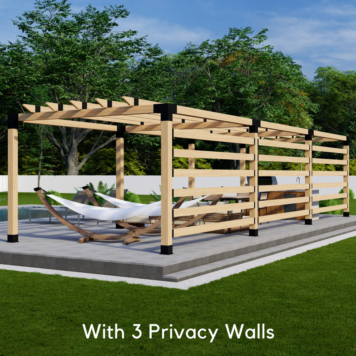 Bracket Kit for Building a Permanent Outdoor Pergola