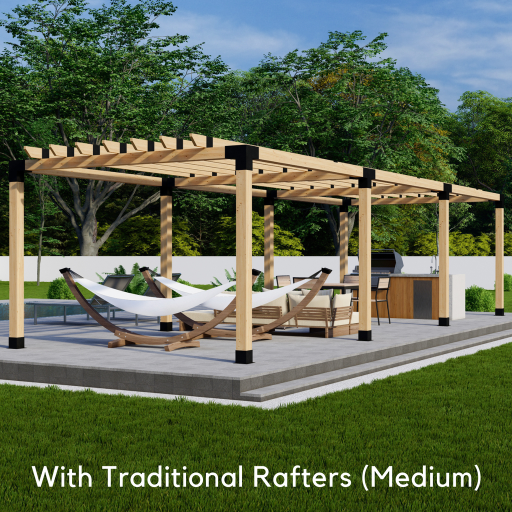 Bracket Kit for a Pergola Wooden Frame