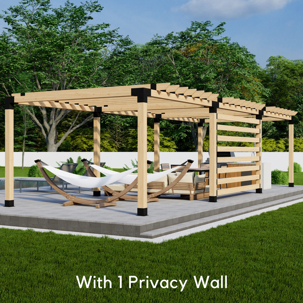 DIY Kit for a Wood & Metal Modern Pergola