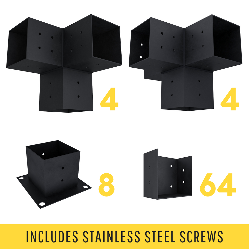 Bracket Kit for DIY Patio Pergola
