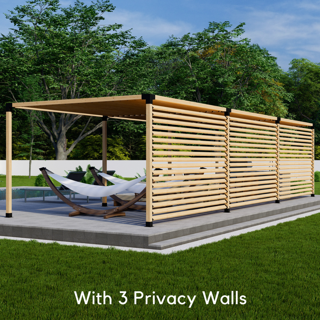 Kit for Building a Pergola Over Paver Patio or Concrete