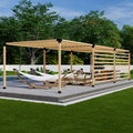 Bracket Kit for Building a Timber Pergola With Roof