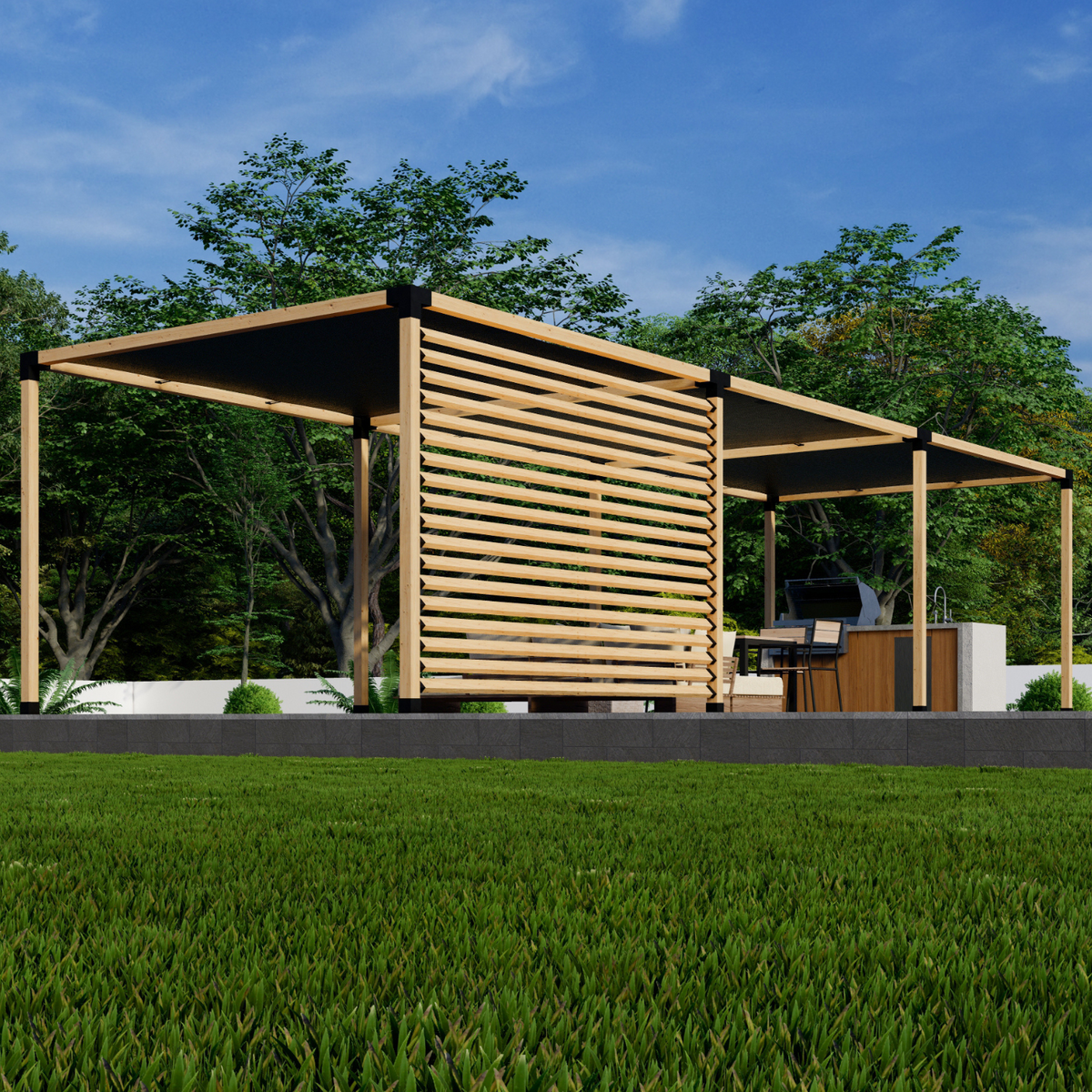 Exterior Pergola Kit For Any Size Pergola