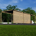 Kit for Building a Pergola on Concrete, Cement or Pavers