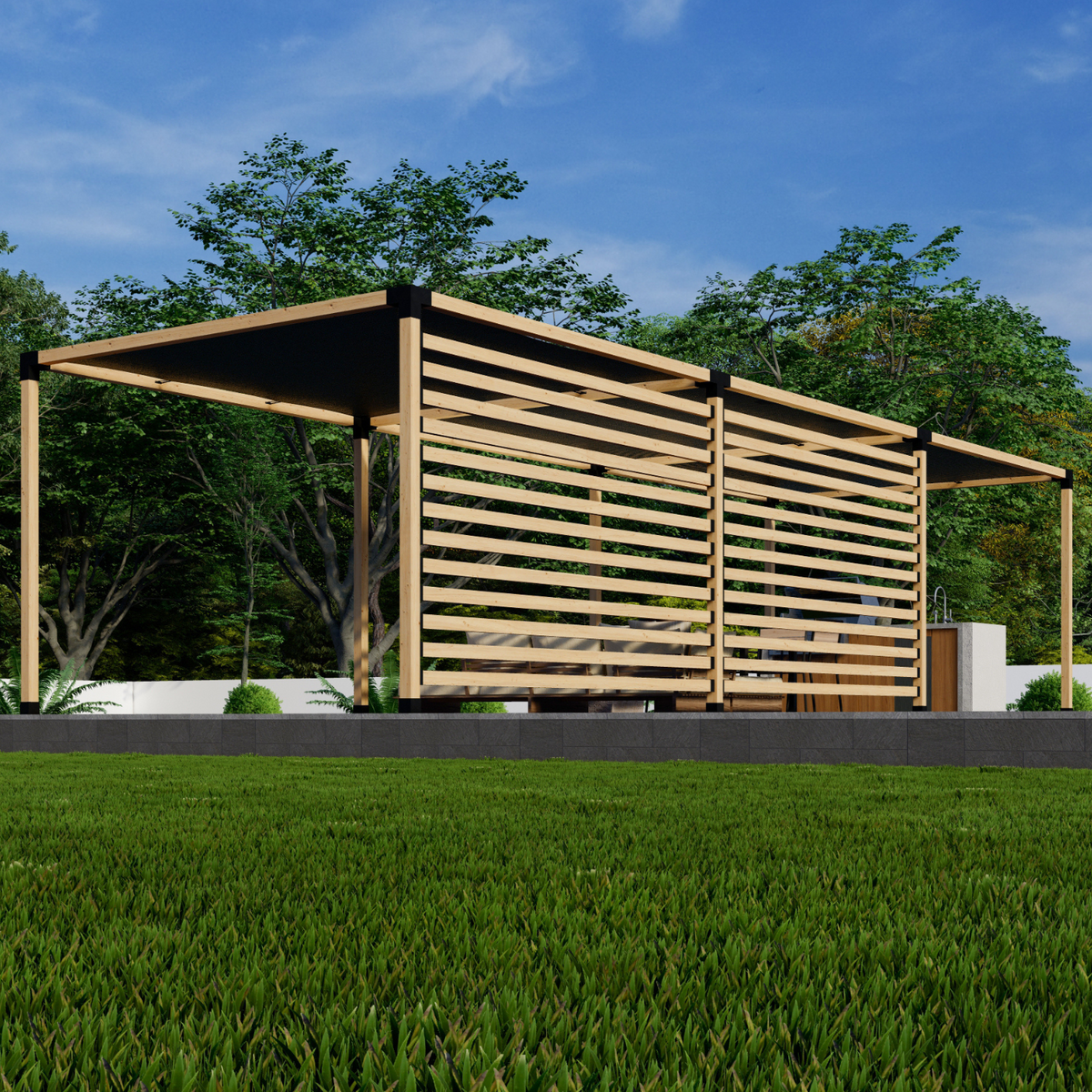DIY Patio Shade Structure Pergola Kit