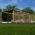 Kit for Building a DIY Cedar Pergola