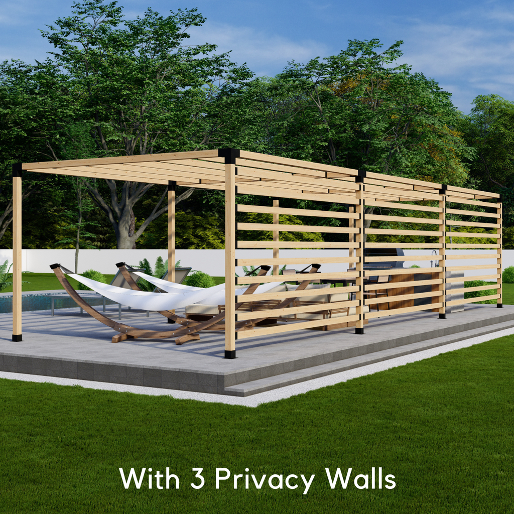 Pergola Black Metal Brackets Kit