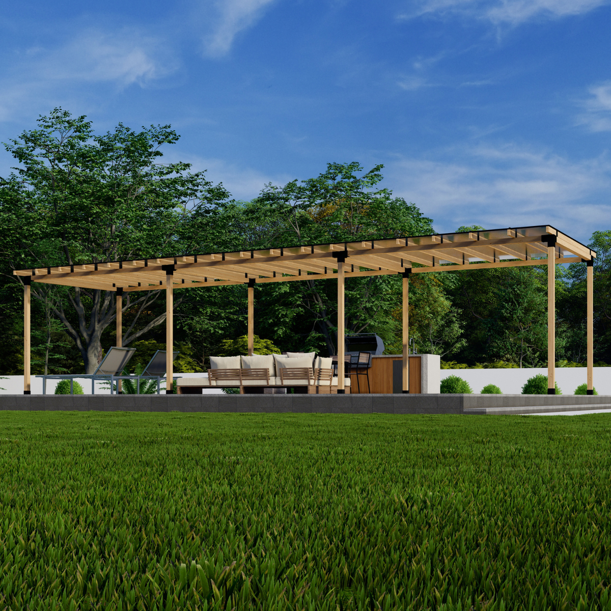 Patio Transparent Roof Kit (or White or Bronze)