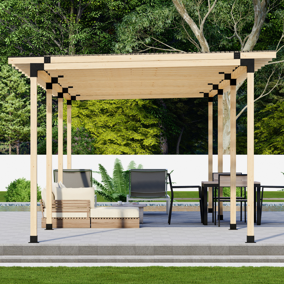 Patio Transparent Roof Kit (or White or Bronze)
