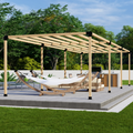 DIY Kit w/ Modern Pergola Brackets for Any Size Pergola