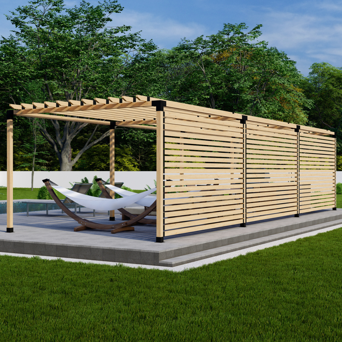 Bracket Kit for Building a Patio Wooden Pergola