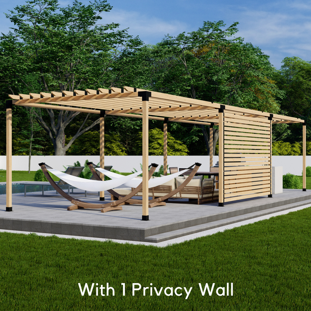 DIY Kit for a Contemporary Pergola With Roof