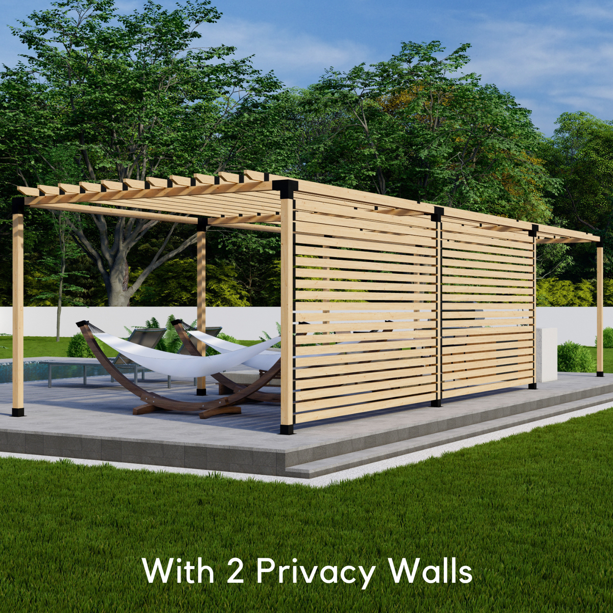 DIY Kit for a Contemporary Pergola With Roof