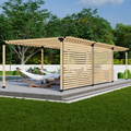 Large Pergola With Roof Kit