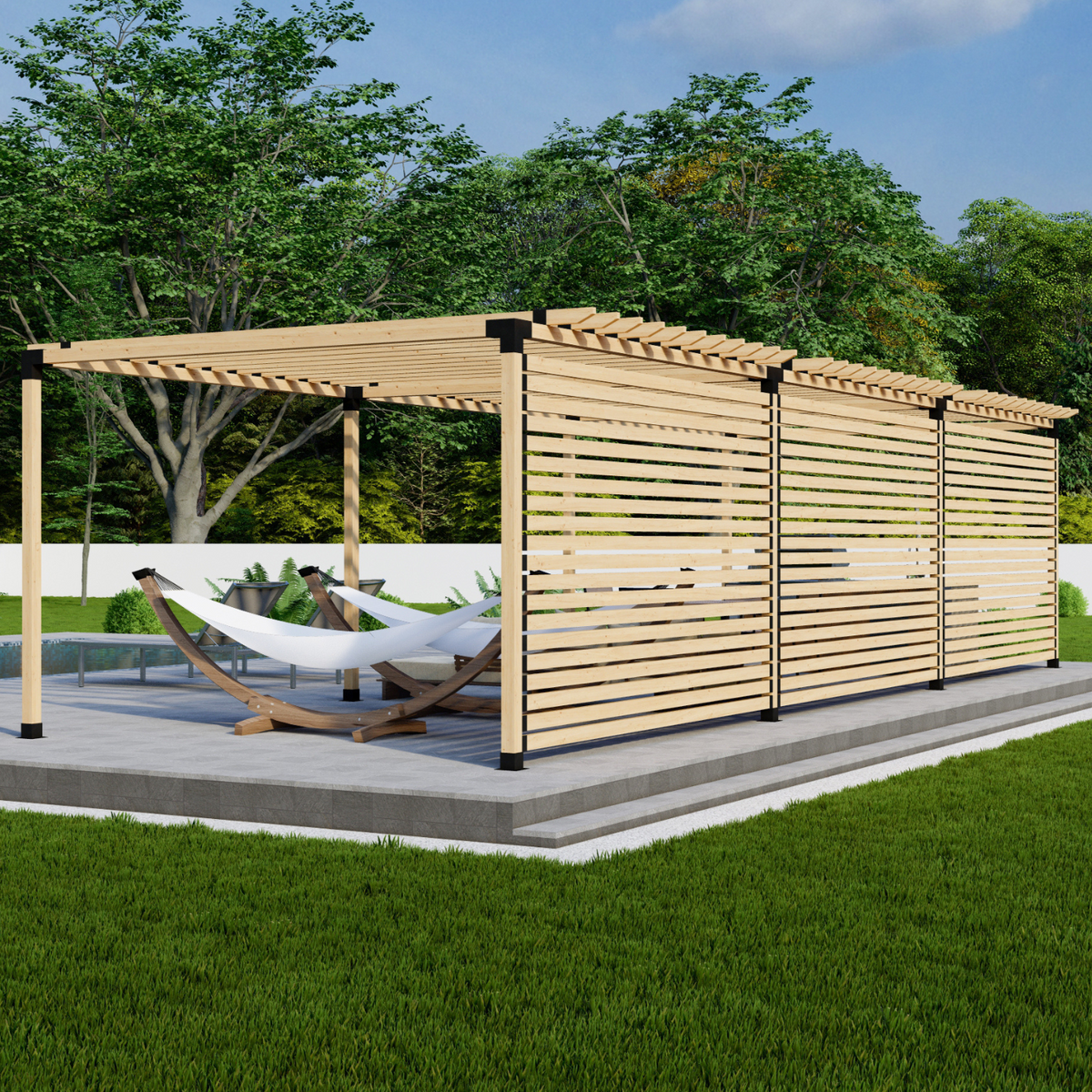 Zen's Best Pergola Kit for a Backyard Shade