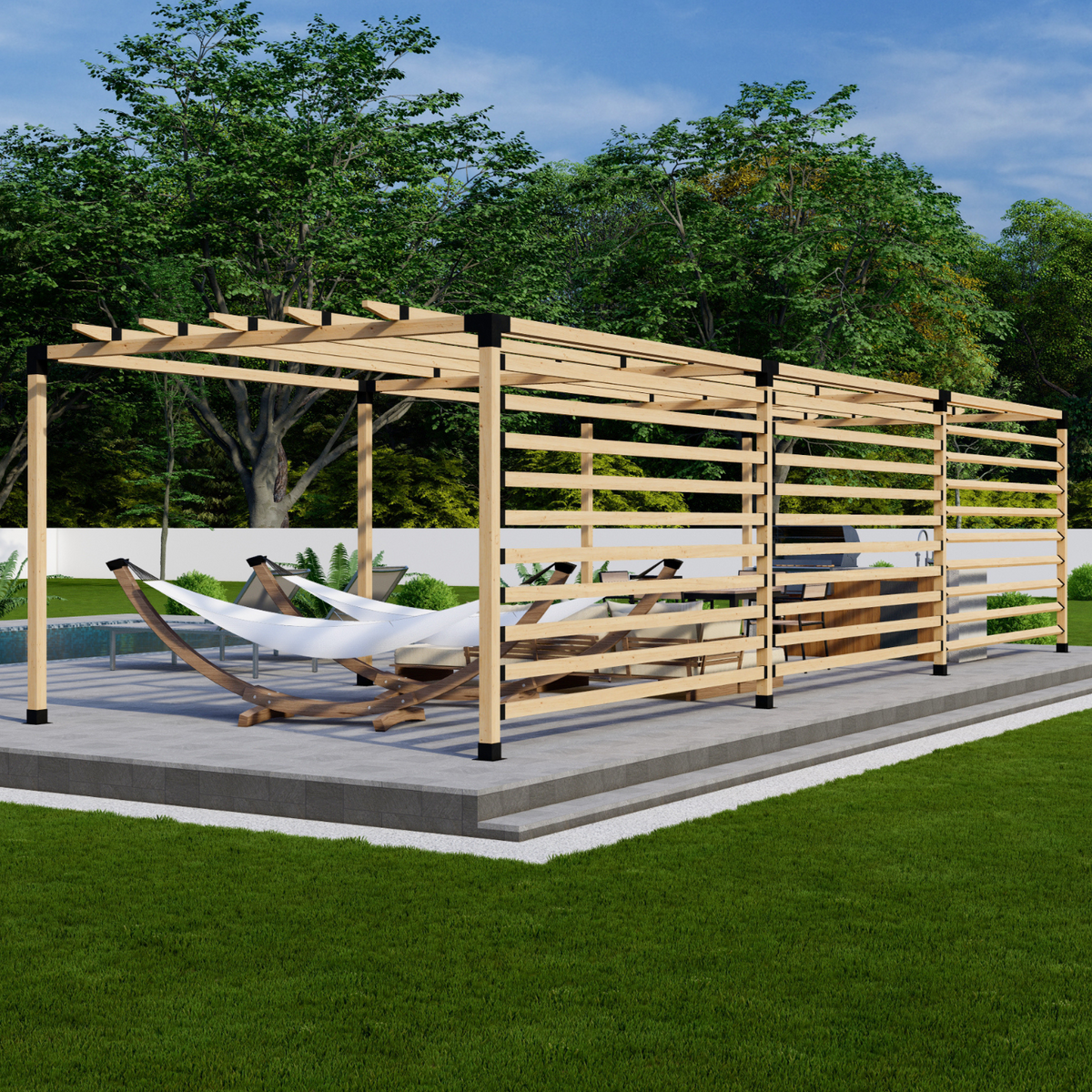 Custom Patio Pergola DIY Kit