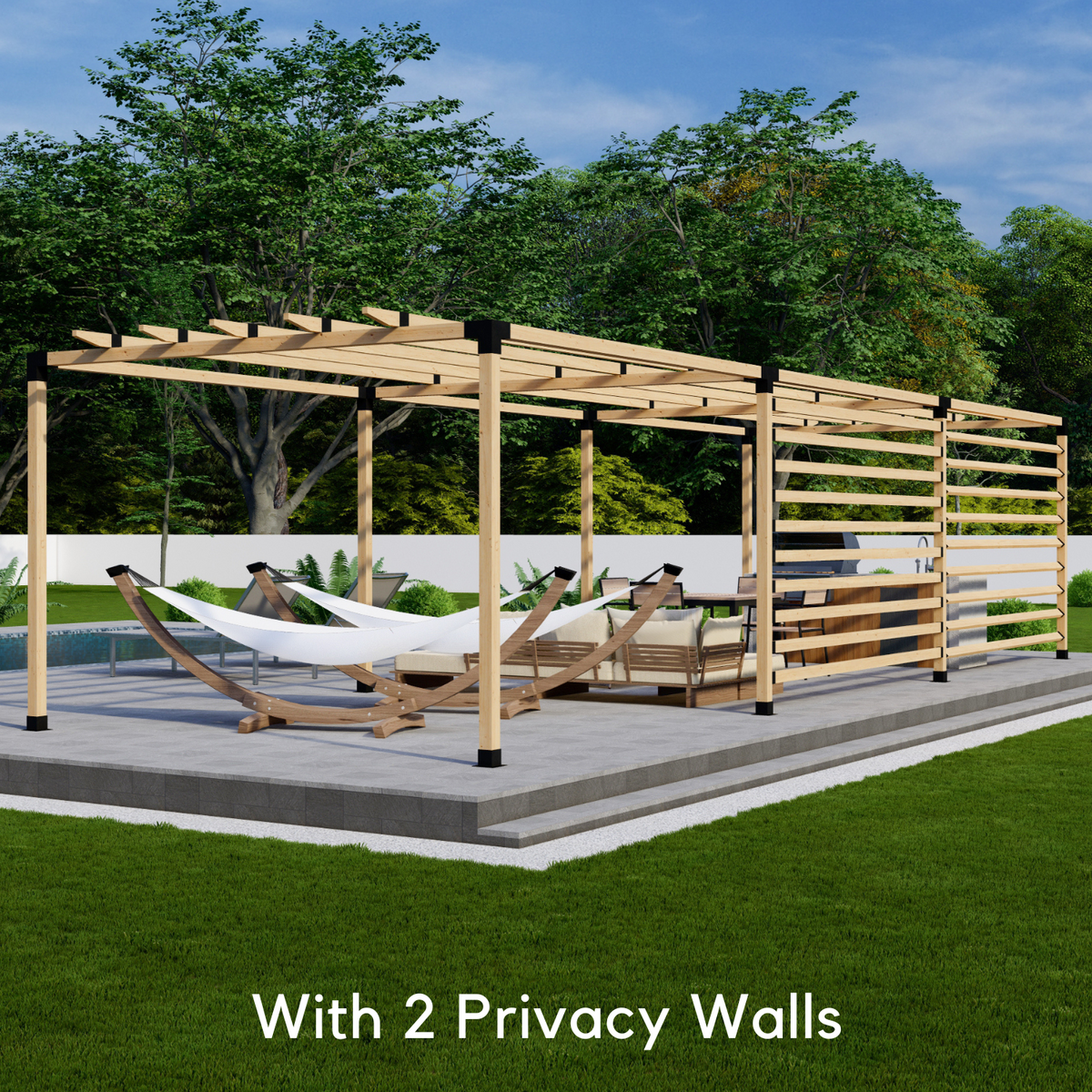 DIY Kit for a Backyard Pergola With Roof