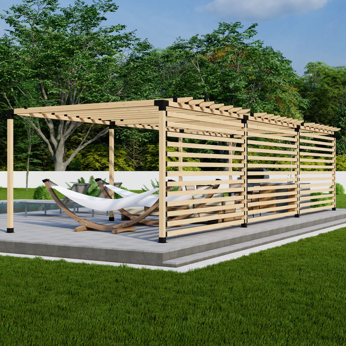 Narrow Pergola Kit (Any Size Up to 36' x 12')